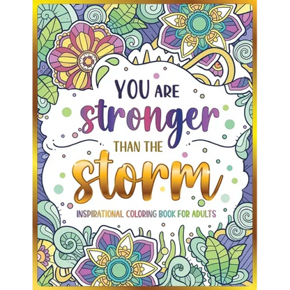 Inspirational Coloring Book for Adults: 50 Motivational Quotes & Patterns to Color - A Variety of Relaxing Positive Affirmations for Adults & Teens - Paperback