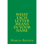 What Each Letter Means in Your Name - Paperback