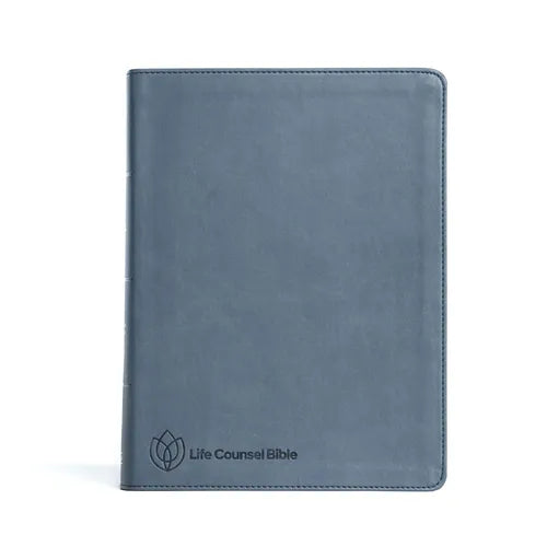 CSB Life Counsel Bible, Slate Blue Leathertouch: Practical Wisdom for All of Life - Imitation Leather
