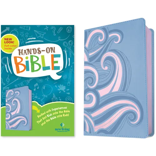 NLT Hands-On Bible, Third Edition (Leatherlike, Periwinkle Pink Waves) - Imitation Leather