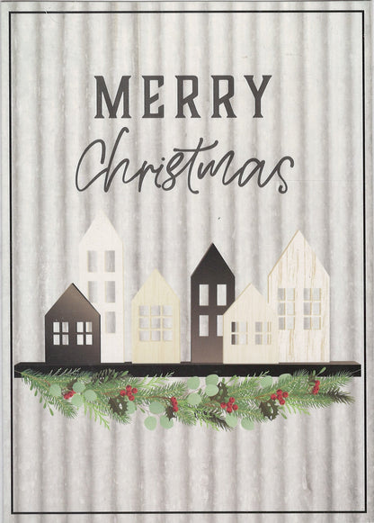 Farm House Boxed Cards – Merry Christmas Village