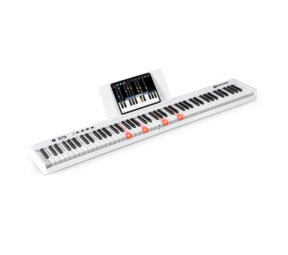88-Key Folding Electric Lighted Piano Full-Size Portable Keyboard MIDI