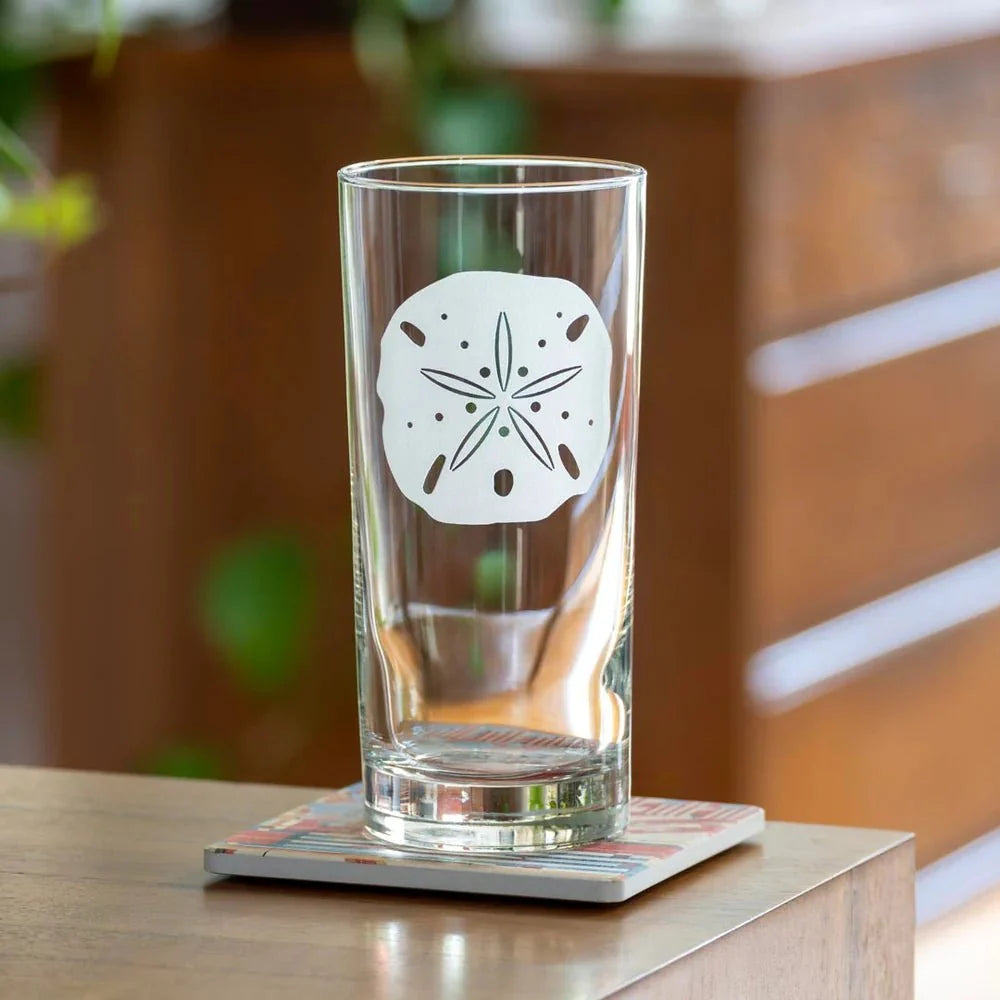 Sand Dollar Etched Glassware