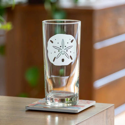 Sand Dollar Etched Glassware