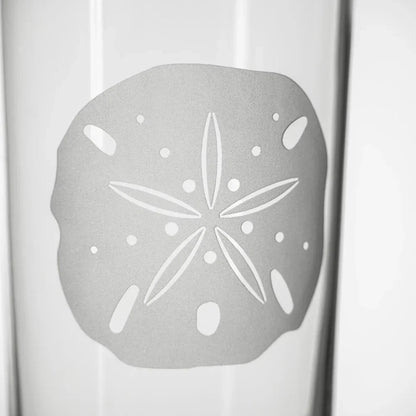 Sand Dollar Etched Glassware