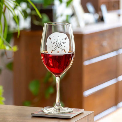 Sand Dollar Etched Glassware