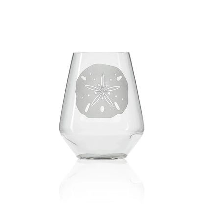 Sand Dollar Etched Glassware