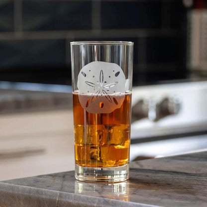 Sand Dollar Etched Glassware