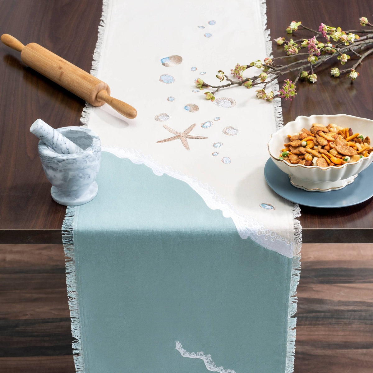 Sand & Shells Table Runner