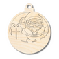Unfinished Wood Layered Christmas Character Ornaments | 2 Piece | 5" Tall | 1/8" Wood | Wood Craft DIY