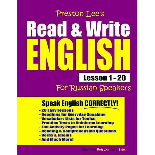 Preston Lee's Read & Write English Lesson 1 - 20 For Russian Speakers - Paperback