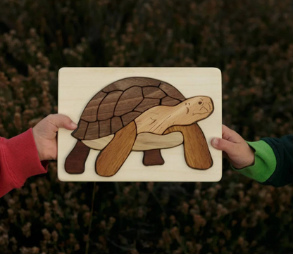 Turtle / Tortoise Wooden Puzzle in Natural Wood