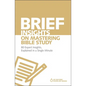 The Brief Insights on Mastering Bible Study: 80 Expert Insights, Explained in a Single Minute - Paperback