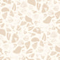 Butterfly Terrazzo Wallpaper, white and peach