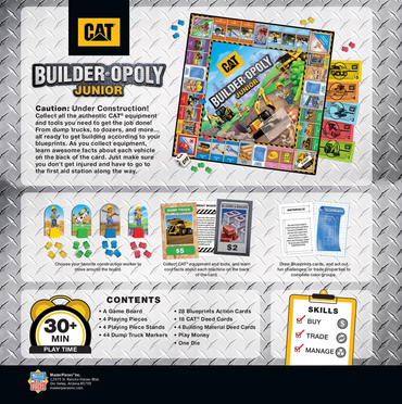 CAT - Builder Opoly Junior Board Game