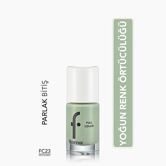 Flormar Full Color Extra High Pigment Nail Polish - High Pigment Nail Polish for Vibrant Long Lasting Color