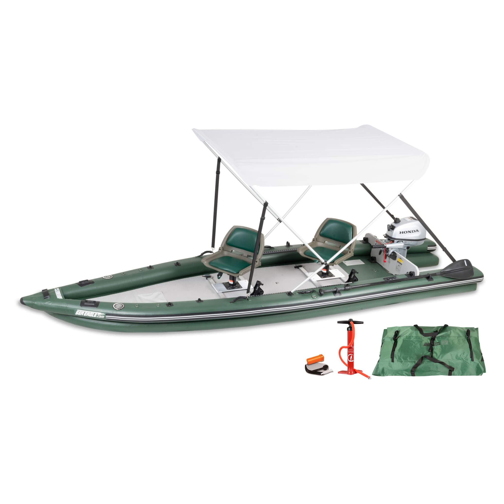 Sea Eagle Boats FSK16 FishSkiff™ Inflatable Fishing Boat, 16FT [FSK16K] (SAK57351)