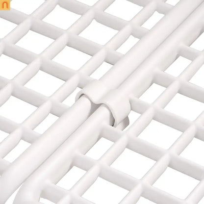 9 Piece Outdoor Sectional Modular White Gray