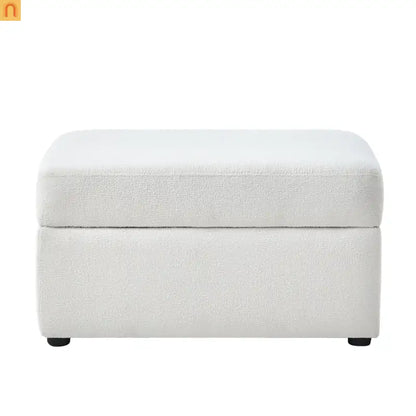 Sectional Sofa Modular Performance Fabric Ivory 6-Seat 93in