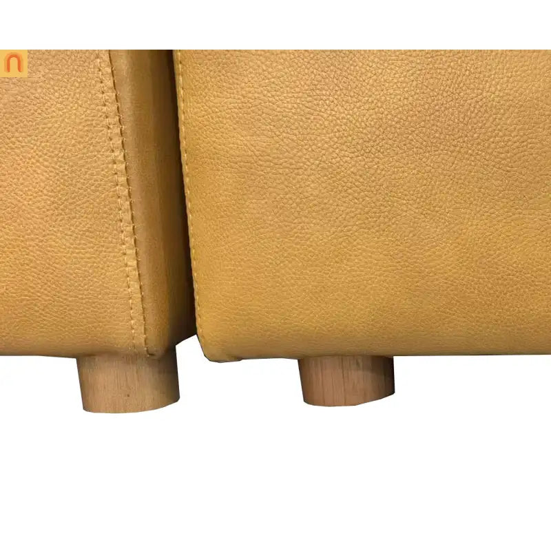 Sectional Sofa L-Shape Leather Match Ginger 152