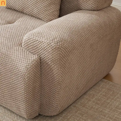 loveseat Modular Taupe Polyester No Assembly 2-Piece