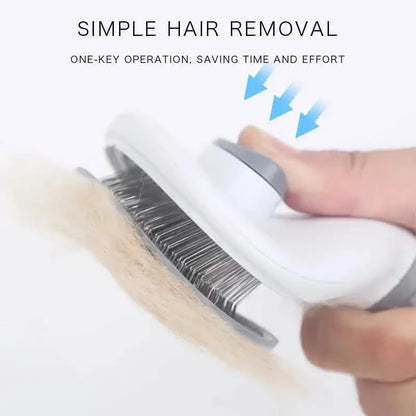 Self Cleaning Slicker Brush Suitable for Pets with Long or Short Hair