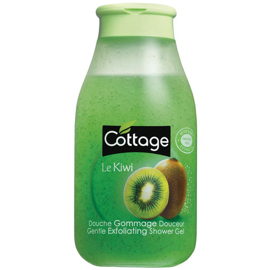 Cottage Gentle Exfoliating Shower Gel Kiwi Refreshing Body Wash 250ml