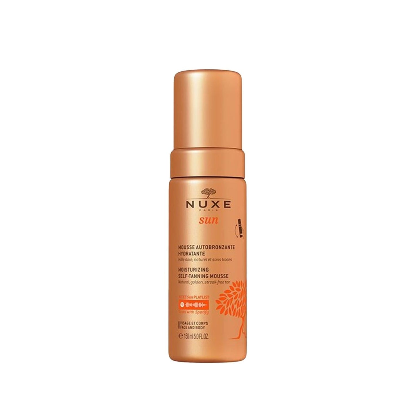 Nuxe Sun Moisturizing Self Tanning Mousse - Hydrating Sunless Tan, 5.07 fl oz