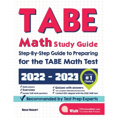 TABE Math Study Guide: Step-By-Step Guide to Preparing for the TABE Math Test - Paperback
