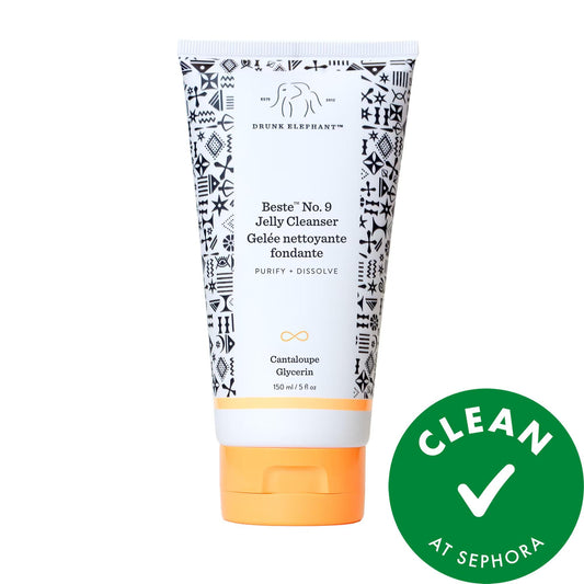 Drunk Elephant Beste No. 9 Jelly Cleanser - Gentle Facial Cleanser for Sensitive Skin, Vegan & Cruelty-Free