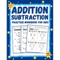 Addition and Subtraction Workbook for Kids Ages 6-8: Math Practice Workbook Grades 1-3 / Basic Math + Worksheets with Activities, Exercises (Homeschoo - Paperback
