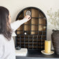 Arched Cubby Wood Wall Shelf
