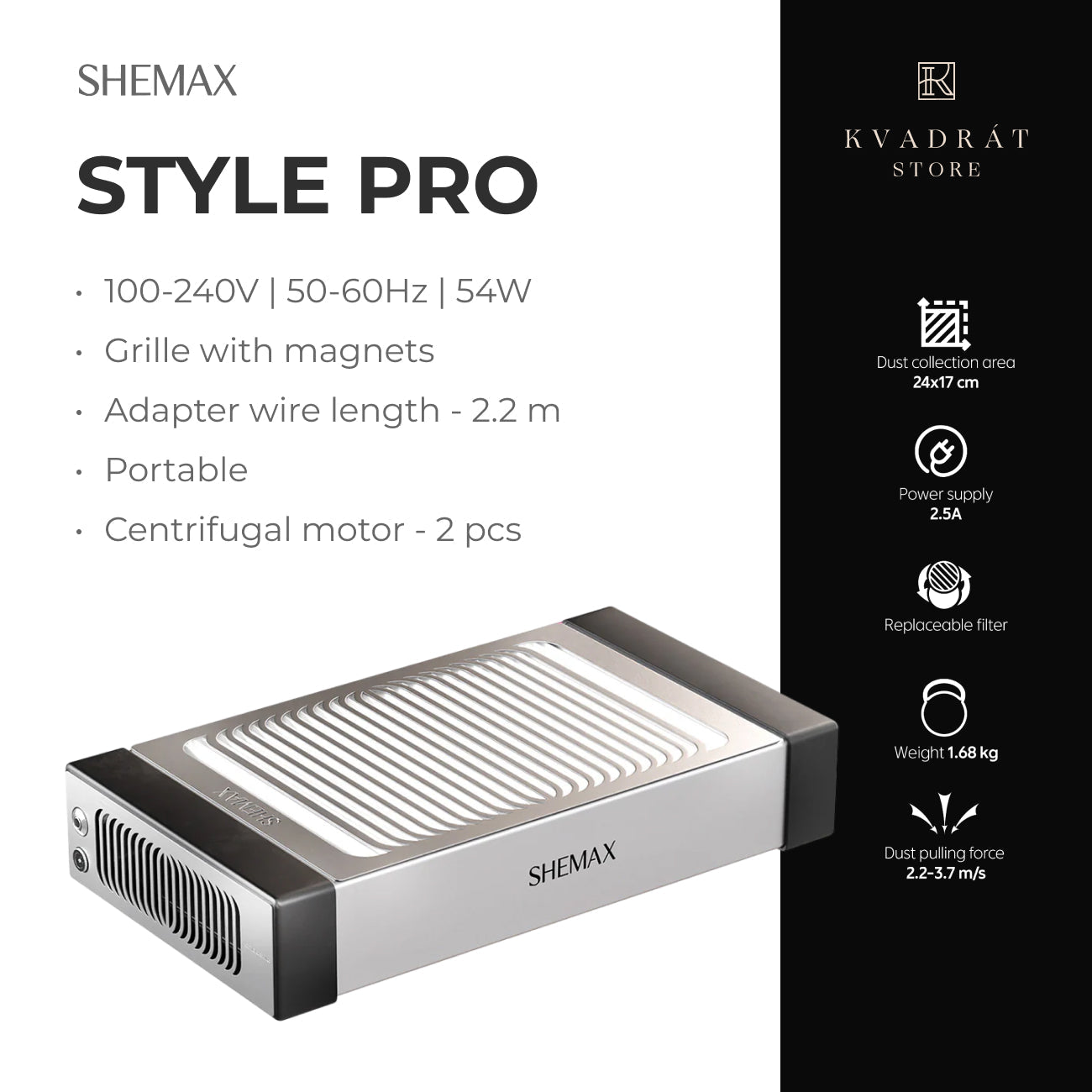 SHEMAX Style Pro Pink Nail Dust Collector