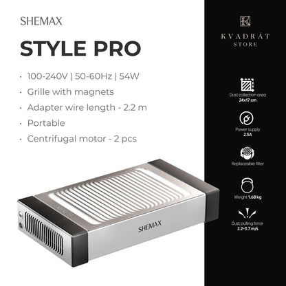 SHEMAX Style Pro Black Nail Dust Collector
