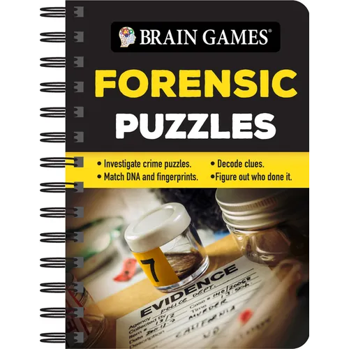 Brain Games - To Go - Forensic Puzzles: Investigate Crime Puzzles - Match DNA and Fingerprints - Decode Clues - Figure Out Who Done It - Spiral
