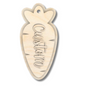 Unfinished Wood Layered Custom Name Carrot Gift Tags | 4 Options | 3 Piece | 4"-6" Tall | 1/8" Wood | Wood Craft DIY