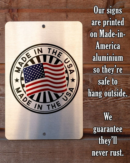 Shots Menu - Metal Sign