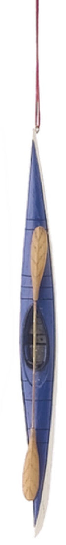 Kayak Ornament - Blue