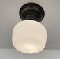 Simple Schoolhouse Milk Glass |6"| Ceiling Light