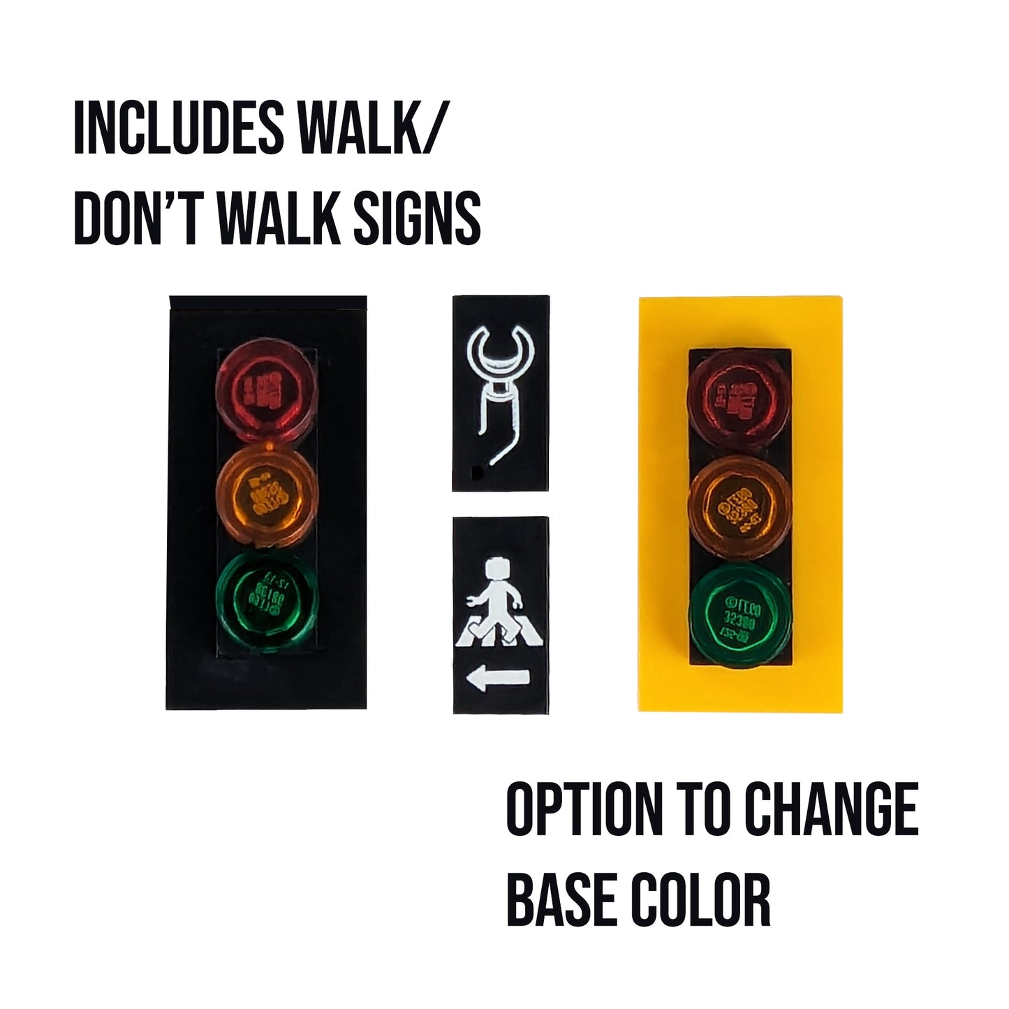 Double Traffic Lights Custom Printed Building Set - Made Using LEGO® Parts