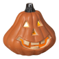 Lighted Halloween Pumpkin - 6 Inch - Wide