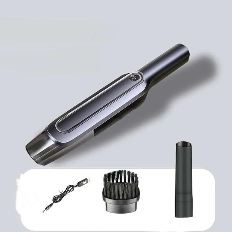 Sleek Gray and Black Cordless Handheld Vacuum Cleaner