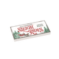 "Sleigh Rides" Sign - Winter Scene - Custom Printed 2x4 Tile - Tile Made using LEGO® Parts