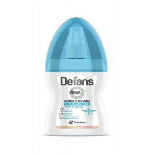 Defans Insect Repellent Body Lotion - Water-Based, Non-Greasy Mosquito Repellent for Outdoor Enthusiasts
