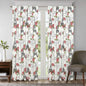 2-Piece Set: Sloane Street Paris Rose Eiffel Tower Window Curtain Panel Pair