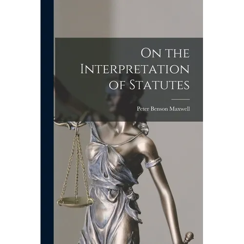 On the Interpretation of Statutes - Paperback
