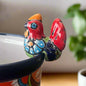 Small Talavera Chicken Pot Hanger | Handmade Mexican Garden Decor