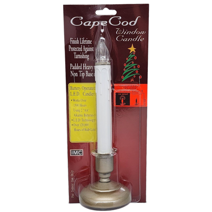 Cape Cod LED Window Candle - Pewter