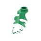 Green Plant Leaf - Covered Snow - Winter - Custom Printed - Made Using a LEGO® Part