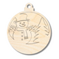 Unfinished Wood Layered Christmas Character Ornaments | 2 Piece | 5" Tall | 1/8" Wood | Wood Craft DIY